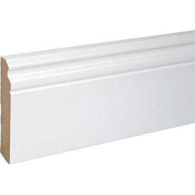 BATTISCOPA BAROCCO PIRCHER MDF BIANCO MM 18X100 H.MM 2250