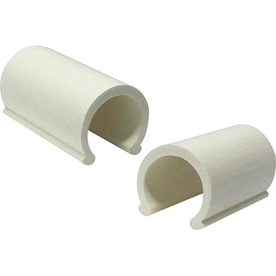 CLIP BLOCCA FOGLIA POLIETILENE X SERRE PVC MM 20=1/2 CF=PZ 100