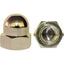 DADO ESAGONALE CIECO OTTONE M  5 CF=PZ 100