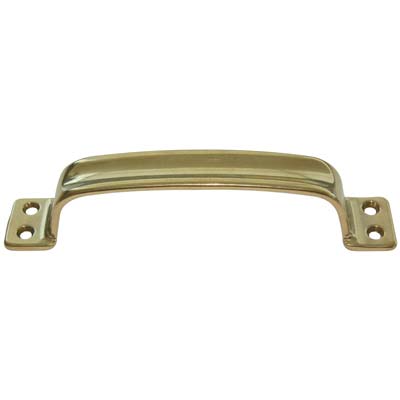 MANIGLIETTA MOBILI SCANNELLATA OTTONE LUCIDO I.MM 140 Immagine principale del prodotto