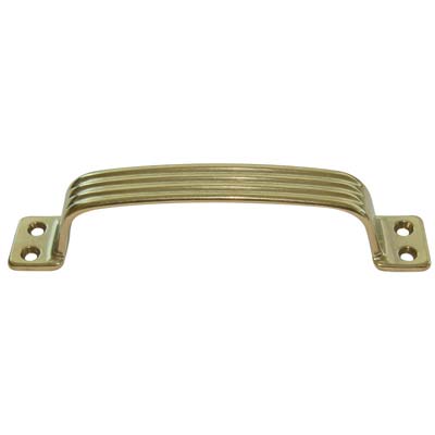 MANIGLIETTA MOBILI RIGATA OTTONE LUCIDO I.MM 140 Immagine principale del prodotto