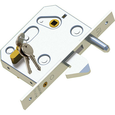 SERRATURA CANCELLO INFILARE 350 COMBI B.Q ZINC F.MM 25 C.SAGOM M1+Q8 E.MM 60