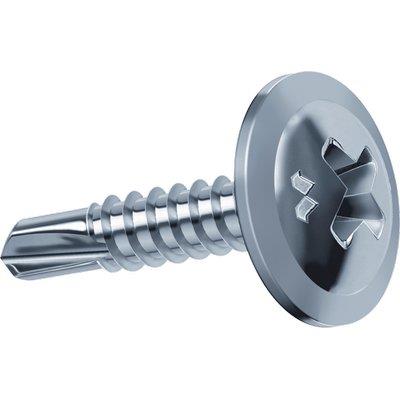 VITE AUTOPERFORANTE TPL DRILLEX MUSTAD CAVA PH ZINC BIANCA/CHROMITING MM 4,2X13 CF=PZ 500