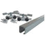 PORTA SCORREVOLE A SOFFITTO IN KIT 1400 OMGE KG 80 BINARIO ALLUMINIO CM 190 X PORTA CM 91/110
