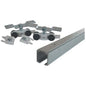 PORTA SCORREVOLE A SOFFITTO IN KIT 1400 OMGE KG 80 BINARIO ALLUMINIO CM 190 X PORTA CM 91/110