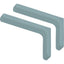 REGGIMENSOLA RICOPERTA LEONARDO BOLIS ACCIAIO/PLASTICA BIANCO MM 120X80 CF=PZ 2