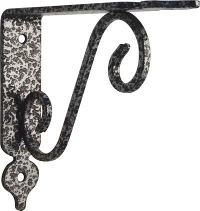 REGGIMENSOLA TOSCANIA BOLIS ACCIAIO VERNICIATO NERO/ARGENTO MM 140X110 Immagine principale del prodotto