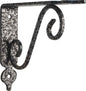 REGGIMENSOLA TOSCANIA BOLIS ACCIAIO VERNICIATO NERO/ARGENTO MM 230X180