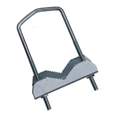 ZANCA ANTENNA PARABOLA A RINGHIERA ACCIAIO ZINCATO PALO MM 25/50 CM 12X5,5 Immagine principale del prodotto