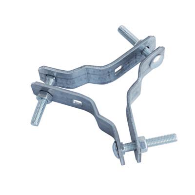 RALLA TRIS CONTROVENTATURA ANTENNA ACCIAIO ZINCATO PALO MM 25/50 CM 8,5X8,5 Immagine principale del prodotto