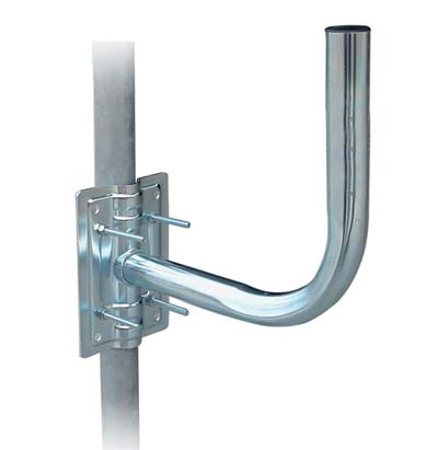 SUPPORTO X ANTENNA A PARABOLA ACCIAIO ZINCATO PIASTRA CM 14X12,5 CM 24X25 Immagine principale del prodotto