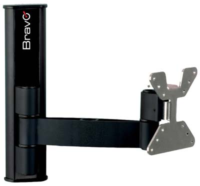 SUPPORTO TV PIATTA LCD 2 BRAVO ACCIAIO VERNICIATO NERO 10"/30" KG 20 Immagine principale del prodotto