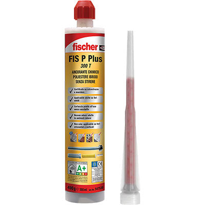 ANCORANTE CHIMICO FIS P PLUS 300 T FISCHER POLIESTERE IBRIDO ML 300 Immagine principale del prodotto