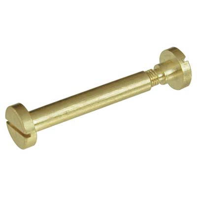 VITE GIUNZIONE MOBILI CANNOCCHIALE OTTONE ORO LUCIDO MM 6 VITE M 5 MM 25