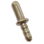 INCONTRO FERMAPORTA A PINZA A PIOMBARE MM 14X45 OTTONE LUCIDO