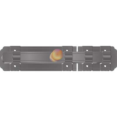 CATENACCIO TRAVERSO A FISSARE SMERALDA DDF VERN NERO MM 33X157