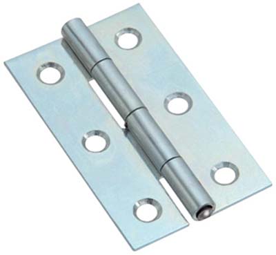CERNIERA STRETTA 323 VALTOCE ACCIAIO ZINCATO PERNO FISSO MM  20X15X0,7 Immagine principale del prodotto