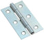 CERNIERA STRETTA 323 VALTOCE ACCIAIO ZINCATO PERNO FISSO MM  30X22X0,9
