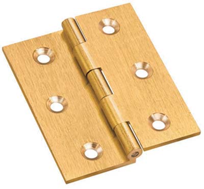 CERNIERA MEZZO COLLO 4102 VALTOCE OTTONE FRESATO SATINATO PERNO FISSO MM 60X50X2,0 Immagine principale del prodotto