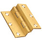 CERNIERA COLLO INTERO 4103 VALTOCE OTTONE FRESATO SATINATO PERNO FISSO MM 40X35X1,6