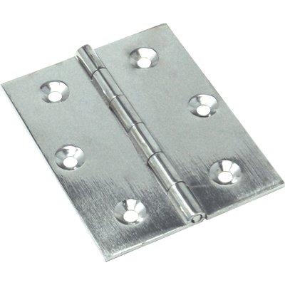 CERNIERA PIANA 4101 VALTOCE OTTONE NICHELATO PERNO FISSO MM 30X30X1,6 Immagine principale del prodotto