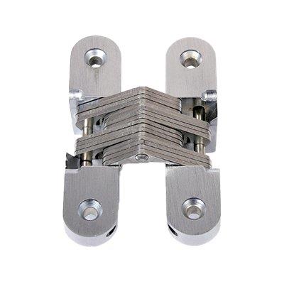 CERNIERE OVALI INVISIBILI A LAMELLE ACCIAIO NICHELATO MM 95,3X19 CF=PZ 2 Immagine principale del prodotto