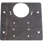 PIASTRA RIPARAZIONE X CERNIERE INCASSO 645 MINUTEX ACCIAIO ZINCATO MM 90X90 SP. MM 1+FORO DIAM.MM 35