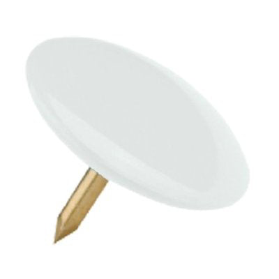 PUNTINA DISEGNO OTTONATA TESTA PLASTICA COLORI ASSORTITI CF=PZ 70 Immagine principale del prodotto