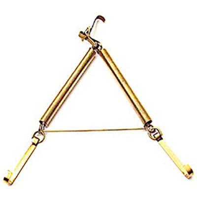 APPENDIPIATTI A MOLLA FERRO OTTONATO N°2 CM 16/25