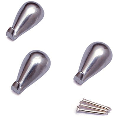 GANCIO QUADRO GOCCIA PRONTY FERRO CROMO MM 27 CF=PZ 3 Immagine principale del prodotto
