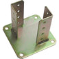 SUPPORTO GAZEBO QUADRO A PAVIMENTO 840 ZINCATO GIALLO S.MM 4,0 MM 120X120