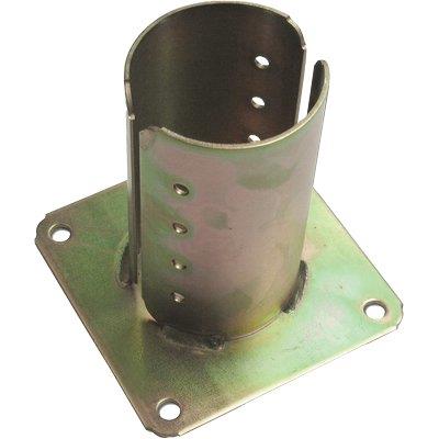 SUPPORTO GAZEBO TONDO A PAVIMENTO 957 ZINCATO GIALLO S.MM 4,0 MM 100 Immagine principale del prodotto