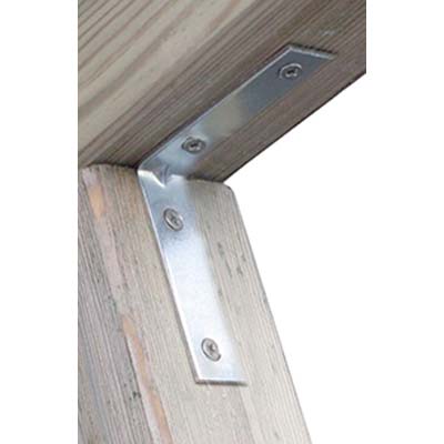 LASTRINA 4 FORI ANGOLARE ZINCATA S.MM 2,0 CF=PZ 100 CM 10X10X1,5 Immagine principale del prodotto