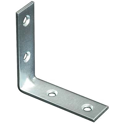 LASTRINA 4 FORI ANGOLARE ZINCATA S.MM 2,0 CF=PZ 100 CM  8X8X1,5 Immagine principale del prodotto