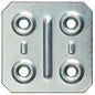 GIUNZIONE 4 FORI DRITTA 8/57 ZINCATA S.MM 1,0 CF=PZ 200 CM 4,0X4,0