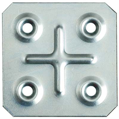 GIUNZIONE 4 FORI DRITTA 8/117 ZINCATA S.MM 1,0 CF=PZ 100 CM 4,5X4,5 Immagine principale del prodotto