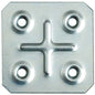 GIUNZIONE 4 FORI DRITTA 8/117 ZINCATA S.MM 1,0 CF=PZ 100 CM 4,5X4,5