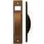 PLACCA AVVOLGITORE A SEMINCASSO ACCIAIO VERNICIATA BRONZO MM 40X195