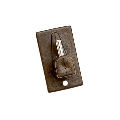 GANCIO BRIS BRIS BASE PLASTICA PRONTY RAMPINO METALLO MM 18X32 MARRONE CF=PZ 4 Immagine principale del prodotto