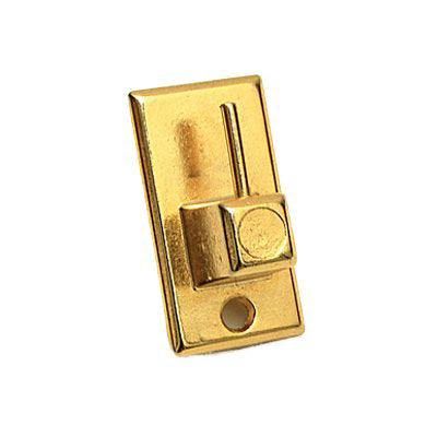 GANCIO BRIS BRIS METALLO PRONTY MM 18X32 ORO CF=PZ 2 Immagine principale del prodotto