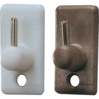 GANCIO BRIS BRIS BASE PLASTICA RAMPINO METALLO MM 18X32 MARRONE CF=PZ 100 Immagine principale del prodotto