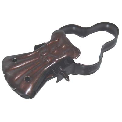 PINZA BAROCCO X ANELLO TENDA ACCIAIO BRONZATO + ARCO