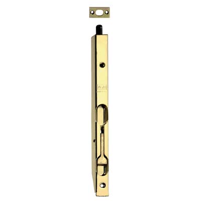 CATENACCIO INCASSO LEGNO A LEVA PESANTI ACCIAIO OTTONATO MM 16X13 CM 30 Immagine principale del prodotto