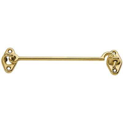 FERMAPERSIANE A GANCIO OTTONE LUCIDO + PIASTRINA MM 160 Immagine principale del prodotto