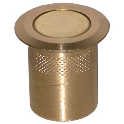 POZZETTO A MOLLA X ASTA CREMONESE OTTONE LUCIDO MM 22 Immagine principale del prodotto