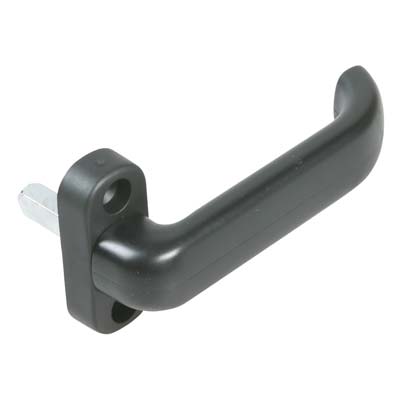 MEZZA MANIGLIA X SERRAMENTI RESINA NERA Q8 Immagine principale del prodotto