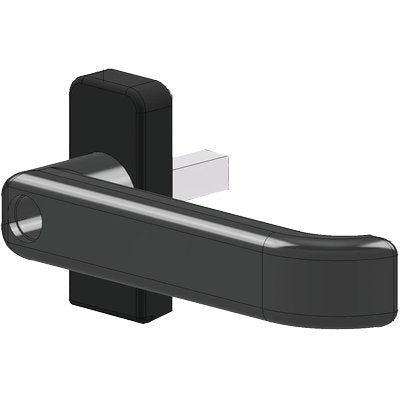 MEZZA MANIGLIA X SERRAMENTI 5200 SECUREMME RESINA NERA Q8
