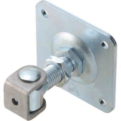 CARDINE A SALDARE CAVALLOTTO + PIASTRA 378 COMBI ZINCATO REGOLABILE M16