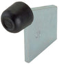 ARRESTO FINE CORSA CANCELLO A SALDARE 381 COMBI ZINCATO MM 105X110 GOMMA D.MM 35