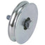 RUOTA CANCELLO A FISSARE GOLA TONDA 400 COMBI ZINCATA + CUSCINETTO GOLA MM 16 MM 100